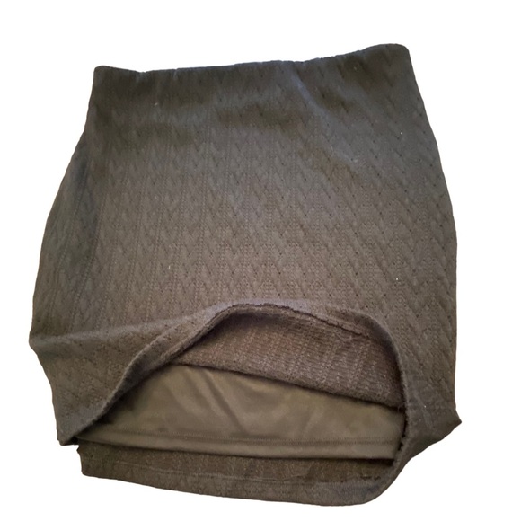 {IRIS} Knit Sweater Print Lined Elastic waist skirt - Picture 5 of 7